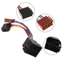 1PC Blei Webstuhl Männlich Zu Weiblich Kabel Stecker ISO Adapter Für Golf MK4 A6 Auto Radio Stereo Kabelbaum Adapter