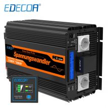 EDECOA 3500W DC 24V a AC 220V 230V convertitore onda sinusoidale pura inverter 3.5KW off grid trasformatore per il sistema solare auto barca a casa
