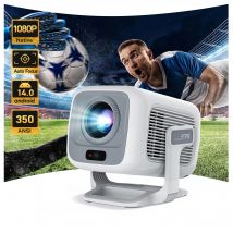 Proiettore LynCast 4K 350ANSI Android 11 Proiettore Wifi6 BT5.4 1920*1080P Cinema Esterno Proiettore Video Home Theater Proiettori X3AQ