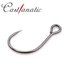 Castfanatic Più Forte Sharp Big Eye Gancio Barbless Spinato Richiamo di Pesca Gancio di Ricambio Per Minnow Crankbait Stickbait Wobblers