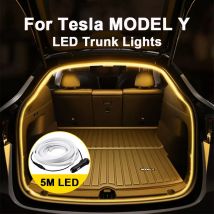 Für Tesla Modell Y Angepasst Stamm Lichter Flexible Frunk Erhellen LED Streifen Wasserdichte Silikon Camping DIY Auto Dekorative Licht