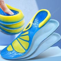 Stoßdämpfende Einlegesohle Orthesen Fußgewölbeunterstützung Fußschmerzen Massieren Silikongel Weiche Sportschuhe Anti-Schock-Einlegesohlen Pad Mann Frauen