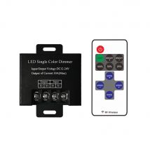 DC12V-24V 30A LED dimming Controller 11-Key RF Wireless Remote Control for 5050 3528 Single Color LED Light Strip