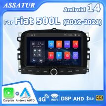 Senza fili Carplay Autoradio Android 14 Auto Stereo Per Fiat 500L 2012-2021 Bluetooth 7 "Schermo Autoradio 2 din Lettore multimediale