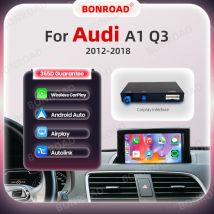 BONROAD Für Audi A1 Q3 2012-2018 RMC HNR Drahtlose CarPlay Android Auto Interface Adapter Mit Spiegel Link AirPlay Bluetooth