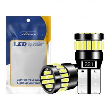 2 pezzi T10 W5W 24LED Canbus No Error 194 168 Lampadina 5W5 5W 12V Super Bright Car Interior Luce laterale Lampada targa Auto bianco