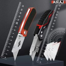 Airaj multifunktion ales Universal messer einziehbar scharf geschnitten Hoch leistungs stahl brechen 18mm Klinge Papiers chnitt Elektriker Professional