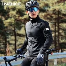 INBIKE Giacche da bici da ciclismo invernali da uomo Antivento Softshell Abbigliamento da bicicletta termico per uomo Giacca a vento da bici da strada in pile caldo