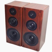 8 Inch Bookshelf Speaker Home 80W-130W Audio 8ohm High Medium Low Three-way Frequency Hifi Speaker Wooden Passive Front Speaker