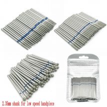 50 pz/pacco Diamante Rettifica Lucidatura Fresa Punte Da Trapano Dentale Diamante Lucidatura Lucidatore Trapano Per Unghie Fresa 2.35mm gambo