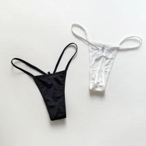 Eis Seide Sexy Frauen Höschen G String Slip Mädchen Tanga Unterwäsche Weiche Dünne Brasilianische Niedrige Taille Unterhose Nahtlose Dessous