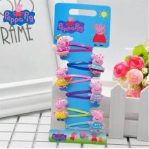 Peppa Pig Spinki do włosów Sznur do włosów Dzieci Kawaii Peppa Pig George Spinki do włosów Sznur do włosów Bb Klips Dziewczyny Peppa Pig Akcesoria Studenci