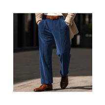 Men's Solid Color Simple Basic Casual Trendy Daily Straight Wide Leg Suit Trousers Male Four Seasons New Fashion Pants Clothes