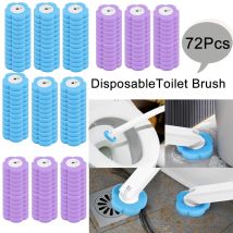 72Pcs Disposable Toilet Brush Cleaner WC Replacement Sponge Pad Toilet Cleaning Brush Refills Bathroom cleaning accessories