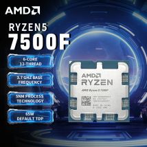 Procesor AMD Ryzen 5 7500F 3.7GHz L3=32M 6-rdzeniowy 12-wątkowy 65W R5 7500F Socket AM5 5NM DDR5 NOWY, ale bez wentylatora
