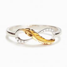 Trumium Exquisite 925 Sterling Silver Ring Infinity Symbol Popular Jewelry Women's Engagement Eternity Gift Anillos Mujer