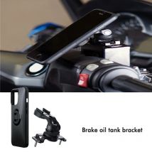 Motorrad Bremsöl Tank Halterung Roller Expansion Tank Kappe Unterstützung Für iPhone 11 12 13 14 15 Pro Max Fall Telefon Halter Abdeckung
