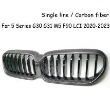 G30 Real Carbon Fiber + ABS Single Slat Front Nierengitter für BMW 5er G30 G31 F90 M5 2020-2023 LCI 530i 540i