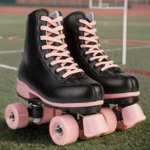 2025 Flashing Roller Skates Adult Outdoor Skating Training Size 35-40 For Women Double Row Quad Skate Shoes 4 Wheels Sneakers