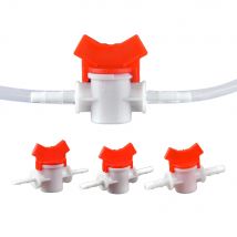 1 Stück 4mm 6mm 8mm PVC-Schlauch Widerhaken Zweiwege-Kunststoff kugel hahn Aquarium Garten Mikro-Bewässerungs anschluss