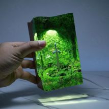 Animation peripheral model resin night light Master's Sword Silent Princess flower home bedroom ornaments commemorative gift