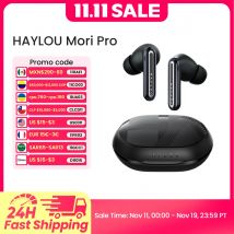 HAYLOU Mori Pro Bluetooth 5.4 Earphones -43dB ANC Active Noise Cancellation Earbuds 6 Mic Wireless Headphones 35H Battery Life