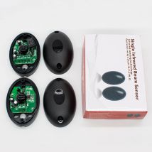 Sensore di allarme Sensore a raggio infrarosso Fotocellula DC/AC 12-24V 15m Portata di rilevamento Impermeabile IP55 Fotocellula Cancello automatico Porta di sicurezza