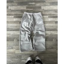 American street print drawstring casual pants men hip hop Harajuku couple sweatpants High street fashion loose straight pants