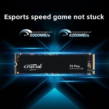 Crucial P3 Plus 1TB PCIe Gen4x4 3D NAND NVMe M.2 SSD 500GB 1TB 2TB, fino a 5000 MB/s (pacchetto