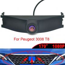170 °   AHD CVBS CCD 1080P Fahrzeug Fisheye Nachtsicht Auto LOGO Parkplatz Vorderansicht Kamera für Peugeot 3008 T8 Facelift 2013-2016