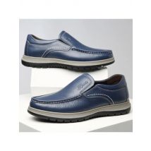 Men's Casual Loafers Fashion Handmade Leather Shoes Classic Business Dress Shoes for Men Driving Shoes Elderly Loafers Moccasins