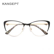 Metall Frauen Metall Brille Rahmen Cat Eye Brille Frauen Myopie Optische Klare Brillen Rahmen Marke Designer Vintage für Sie # 8045