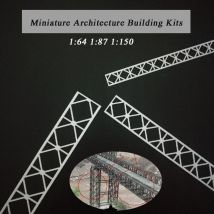 Architektur Gebäude Szene Brücke Stahl Strahl Truss Modell Eisenbahn Zug Layout Material Baskenmütze Baskenmütze Strahl für Diorama 1 Stück
