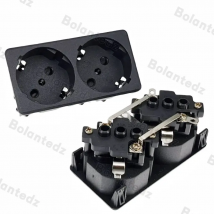 250 V 16 A Deutschland AC PDU USV EU-Strom-Desktop-Steckdose Eingebettete elektrische Panel-Buchse AC-Buchse Französisches Kupfer im europäischen Stil