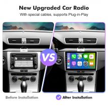 EBILAEN Android 13 Autoradio Lettore Multimediale Per VW Volkswagen Passat B7 B6 CC 1Din Autoradio GPS Telecamera di Navigazione