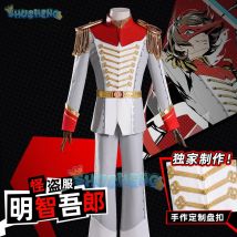 Anime Person 5, Akechi Goro Cosplay Kostüm Seltsame Dieb Uniform Halloween Karneval Party Weihnachten Spielen Rolle Kleidung