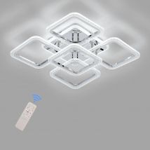 Lampada da soffitto Plafoniera a LED, moderna lampada da soffitto dimmerabile con telecomando lampade rettangolari per cucina, 3000-6500K