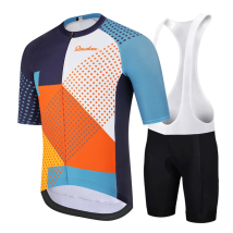 RAUDAX Men's Cycling Jersey Set Road Bike Jersey with Pockets Short Sleeves Cycling Kits Bib Shorts Padded MTB Cycling Clothing