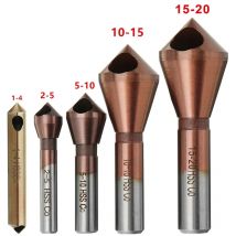 HSS-Co M35 Kobalt Senker Bohrer 1-4/2-5/5-10/10-15mm/15-20mm Metall Kegel Lochsäge 90 Grad Entgraten Fase Cutter