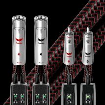 FireBird RCA-Kabel, PSS, reines Silber, massiver Kernleiter, HiFi-Audioverstärker, Verbindungssignalkabel mit 72 V-Batterie