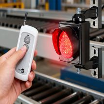 Ampel mit 100 mm Durchmesser und kabelloser Fernbedienung, wasserdicht und hochtemperaturbeständig für unterirdische Garagen und