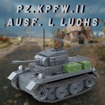 Militärische Serie pz. kpfw. ii ausf. L Luchs Tank Bausteine DIY Wwii Fahrzeug Schreibtisch Dekoration Modell Ziegel Spielzeug für Kinder Geschenke