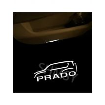 2Pcs LED Car Door Lights Pathway Lightihg Warning Lamps Night Signal Lights For PRADO 150 4000 2700 2010 - 2021 2020 2022