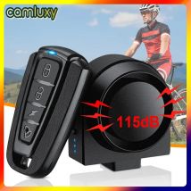 Camluxy Drahtloser Fahrrad-Vibrationsalarm, wasserdicht, USB-Aufladung, Fernbedienung, Motorrad, Elektrofahrrad, Sicherheit, Einbruchalarm