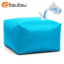 Otautau wasserdichte quadratische Hocker Ottomane Abdeckung ohne Füllstoff Outdoor Strand Garten Puff Salon Boden Sitz Futon Hocker Bank jd015