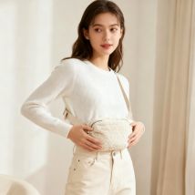 Mini Everywhere Belt Bag Fleece Sherpa Small  Fanny Pack  Crossbody Bags for Women Trendy Cute Waist Pouch Side Bag