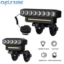 5/8 LED przednie światło roweru USB akumulator 130dB jazda na rowerze klakson rowerowy łatwy w instalacji 6 trybów dzwonek rowerowy