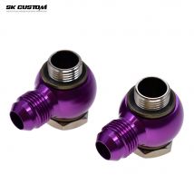 SK CUSTOM Al Alloy Banjo Adapter Bolt Fitting Male AN8 AN10 Ball Adapter M18 M221.5 360° °   Drehbarer Drehanschluss für Ölschläuche