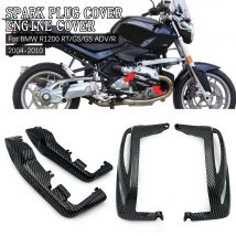 Motorrad Carbon Faser Zündung Zündkerze Rahmen Abdeckung Für BMW R1200RT R1200GS R1200R R1200GS Motor Abdeckung Seite Schutz