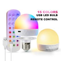 Wiederaufladbare LED-Glühbirne E27 USB 5V Magnetische Anziehung RC Dimmbare Campingausrüstung Party Für Zuhause LED-Lampe Raumamppullen